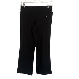 Nike Women's Black Wide-Leg Yoga Pants Size S Dri-FIT Activewear